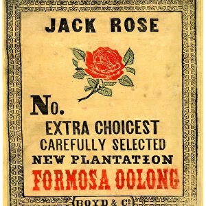 Jack Rose, No. Extra Choicest Carefully Selected New Plantation Formosa Oolong