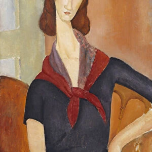 Jeanne Hebuterne (with a Scarf) 1919 (oil on canvas)