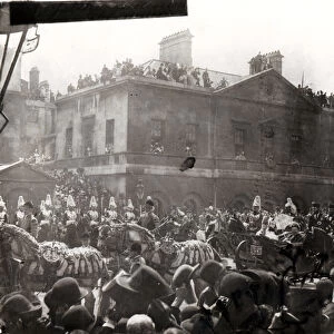 Jubilee Procession in Whitehall, 1887 (b / w photo)