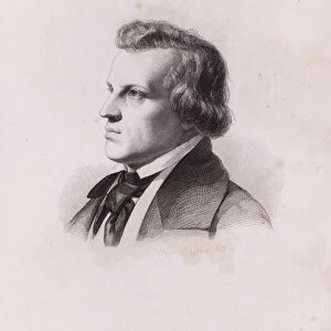 Julius Rietz, German composer and conductor (engraving)