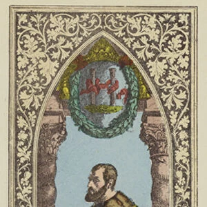 Karl V, 1519-1556 (coloured engraving)