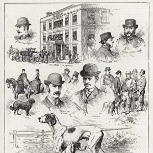 The Kennel Club Field Dog Trials at Blandford (engraving)