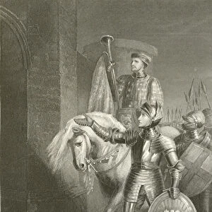 King Henry V, before Harfleur (engraving)
