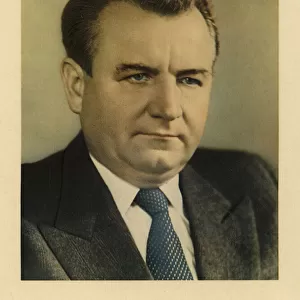Klement Gottwald, Czechoslovakian politician and first communist leader of his country (photo)