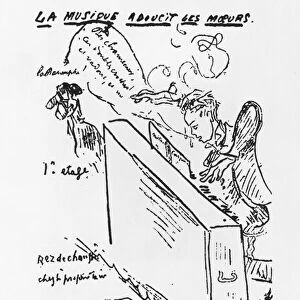 La Musique adoucit les moeurs, Arthur Rimbaud (1854-91) playing piano