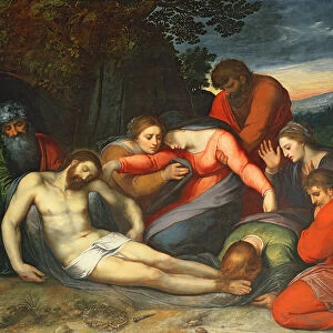 The Lamentation of Christ (oil on panel)