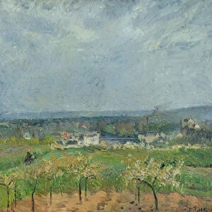 Landscape in Pontoise, 1877 (oil on canvas)