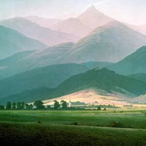Landscape in the Riesengebirge, 1810-11 (oil on canvas)