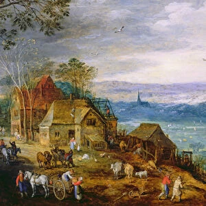 Landscape Scene (oil on canvas)