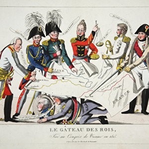Le Gateau des Rois, tire au Congres de Vienne en 1815, pub. (hand coloured engraving)
