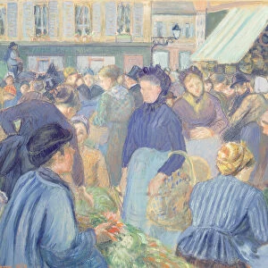 Le Marche de Gisors, 1889 (oil on canvas)