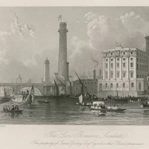 The Lion Brewery in Lambeth (engraving)