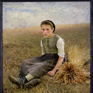 The Little Gleaner, 1884 (oil on canvas)