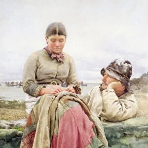 Lover and his Lass, 1884 (w / c on paper)