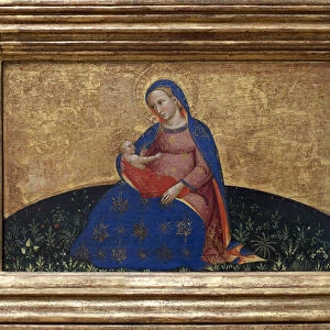Madonna of humility. Painting by Giovanni Da Bologna (active second half of the 14th