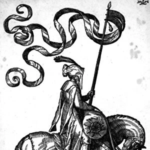 A man on horseback, 1576 (woodcut)