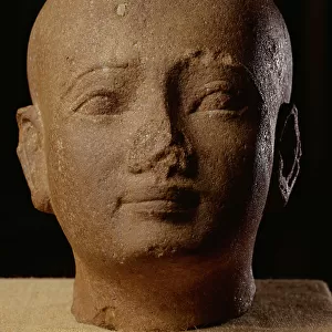 Man's head, c. 1556-1085 BC (granite)