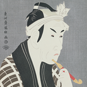 Matsumo Koshiro IV in the Role of Gorebei, the Fish Merchant of Sanya (colour woodblock