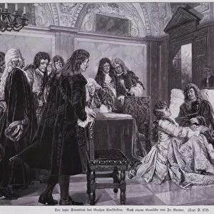 Last meeting of the Council of State of Frederick William, Elector of Brandenburg, 1688 (engraving)