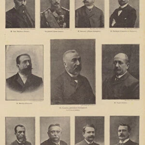 Members of the ministry of the new Prime Minister of France, Emile Combes (litho)