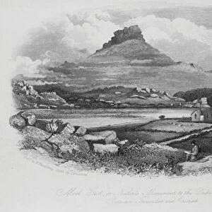 Moel Gest, or Natures Monument to the Duke of Wellington, between Tremadoc and Criccieth (engraving)