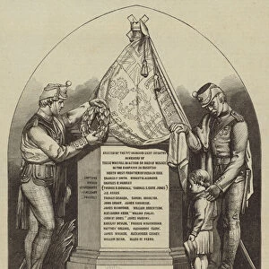Monument in Glasgow Cathedral to the Memory of Officers and Men of the 71st Regiment, by W Brodie, RSA (engraving)