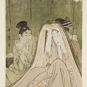 Mosquito Net (colour woodblock print)