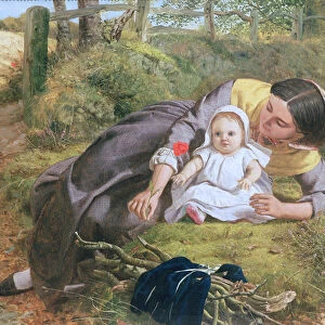 Mother and Child with a poppy