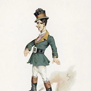 Mr Bailey Jr. illustration from Character Sketches from Charles Dickens, c. 1890 (colour litho)