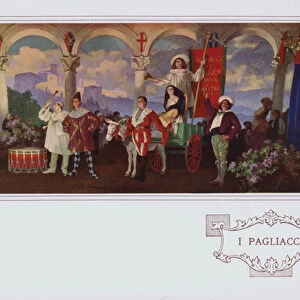 Murals in Peter Robinson restaurant: I Pagliacci (colour litho)
