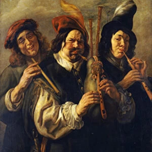 Three Musicians (oil on canvas)