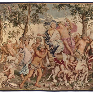 Mythological tapestry, late 17th century (silk & wool)