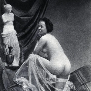 Naked Woman Posing Back About 1855 Anonymous Photography