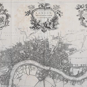 A New Plan of the City of London, Westminster and Southwark, in A Survey of