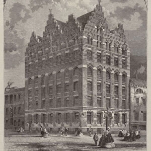 The New Premises of the London Printing and Publishing Company, Limited, West Smithfield (engraving)