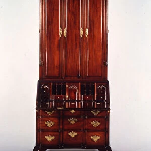 The Nicholas Brown Chippendale block-and-shell desk and bookcase, c. 1760-70 (mahogany)