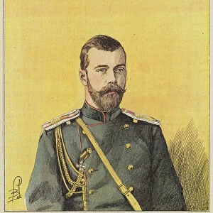 Nicolas II, Empereur de Russie (colour litho)