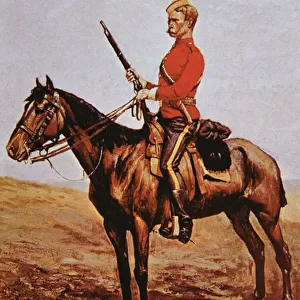 North-West Mounted Police of Canada, 1887 (colour litho)