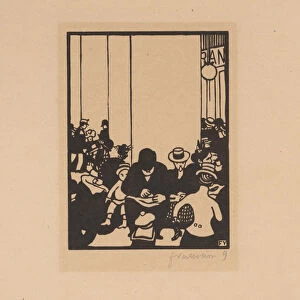Five O Clock, The Worlds Fair IV, 1901 (woodcut on tinted Japan paper)