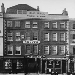 The Old Bell Inn, High Holborn, c. 1884 (b / w photo)