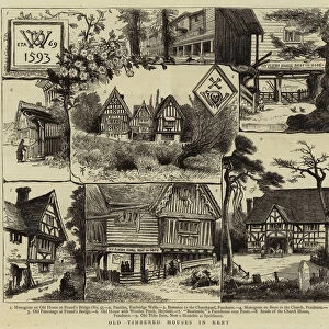 Old Timbered Houses in Kent (engraving)