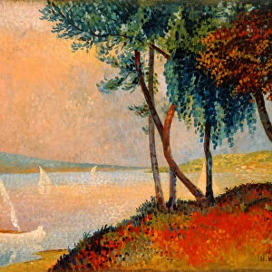 The Outskirts of St. Tropez, 1892 (oil on card)