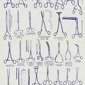Page from Surgical instrument catalogue, c. 1900 (litho)