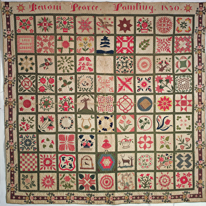 Painting quilt, 1850 (cotton)
