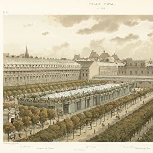 Palais Royal, 1794 (colour litho)