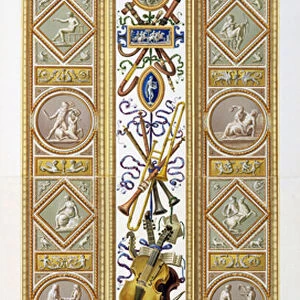Panel from the Raphael Loggia at the Vatican, engraved by Ioannes Volpato, c