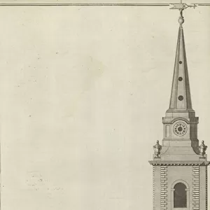 The Parish Church of St Botolph without Aldgate, London (engraving)
