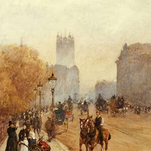 Parliament Street, 1892 (w / c heightened with white on paper)