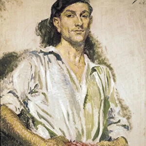 Pelotari (Basque ball player), 19th century (oil on canvas)