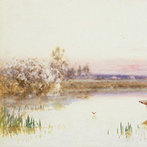 Picking Blossoms. 1895 (w / c on paper)